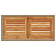 Бистро комплект с възглавници 3 части бежов полиратан