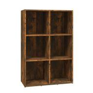 Библиотека/бюфет, опушен дъб, 66x30x98 см, инженерно дърво