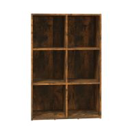 Библиотека/бюфет, опушен дъб, 66x30x98 см, инженерно дърво