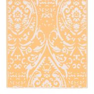 Килим за открито, ARAKIL оранжево и бяло, 190x290 см, PP