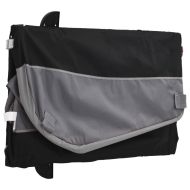 Ремарке за велосипед, черно и сиво, 45 кг, желязо