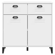 Сайдборд "VIKEN", бял, 80x40x80 см, инженерно дърво