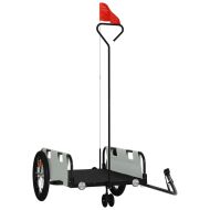 Ремарке за колело, сиво, Оксфорд плат и желязо