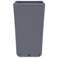 Градински кашпи, 2 бр, синьо сив, 32,5x32,5x57 см, PP