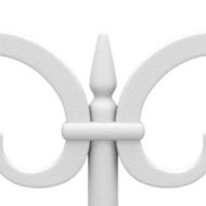 Кантове за тревни площи, 17 бр, бели, 10 м, PP