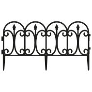 Кантове за тревни площи, 17 бр, черни, 10 м, PP