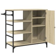 Кухненска количка дъб сонома 87,5x38,5x84,5 см инженерно дърво