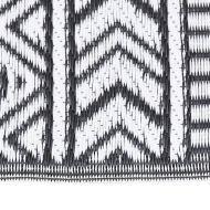 Килим за открито, ARAKIL черен, 140x200 см, PP