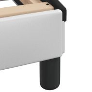 Рамка за легло Dover, бяла, черна, 180x200см, изкуствена кожа