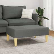 Табуретка, тъмносива, 77x55x31 см, плат