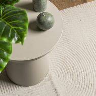 Килим IZA с къс косъм, скандинавски вид, кремав, 100x200 см