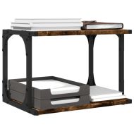 Стойка принтер опушен дъб 2 нива 41x28x33,5 см инженерно дърво