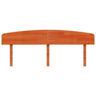 Горна табла за легло, восъчнокафява, 200 см, масивно дърво бор