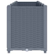 Градински сандък, синьо сив, 160x40x53 см, PP