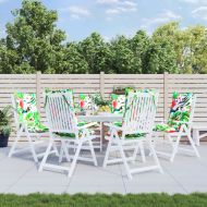 Възглавници за столове с облегалки 6 бр шарени Оксфорд плат