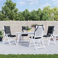 Възглавници за столове с облегалка 4 бр антрацит Оксфорд плат