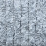 Ресни за врата против мухи, бяло и сиво, 100x230 см, шенил