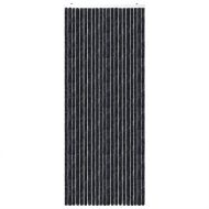 Ресни за врата против мухи, антрацит, 100x200 см, шенил