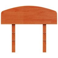 Горна табла за легло, восъчнокафява, 75 см, масивно дърво бор