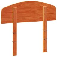 Горна табла за легло, восъчнокафява, 75 см, масивно дърво бор