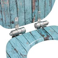 Тоалетна седалка с плавно затваряне, МДФ капак, винтидж дизайн