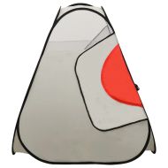 Детска палатка за игра слонче, с 250 топки, сива, 174x86x101 см