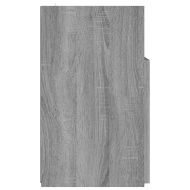 ТВ шкаф с LED осветление, сив сонома, 120x30x50 см