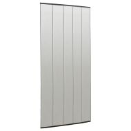 Комарник за врата с мрежеста завеса черен 100x220 см полиестер