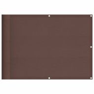 Балконски параван кафяв 75x700 см 100% полиестер оксфорд