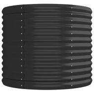 Градинска повдигната леха поцинкована стомана антрацит