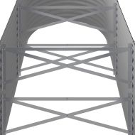 Градинска повдигната леха поцинкована стомана антрацит