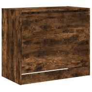 Шкаф за обувки, опушен дъб, 80x42x69 см, инженерно дърво