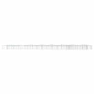 Извит габион повдигната леха 800x100x50 см поцинковано желязо