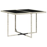 Градински трапезен комплект 5 части с възглавници светлосив