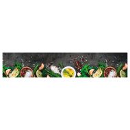 Кухненско килимче, миещо, подправки, 60x300 см, кадифе