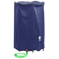 Резервоар за вода с кран, сгъваем, 1000 л, PVC