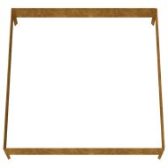 Градинска повдигната леха 100x100x26 см кортенова стомана
