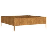 Градинска повдигната леха 100x100x33,5 см кортенова стомана