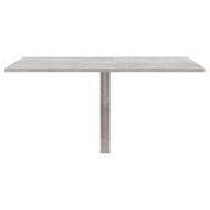 Сгъваема стенна маса бетонно сива 100x60x56 см инженерно дърво