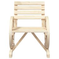 Градински стол 58x58x78,5 см масивно чамово дърво