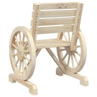 Градински стол 58x58x78,5 см масивно чамово дърво