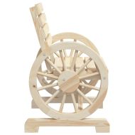 Градински столове, 2 бр, 58x58x78,5 см, масивно чамово дърво