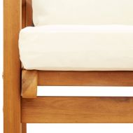 Градински комплект с възглавница, масивна акация