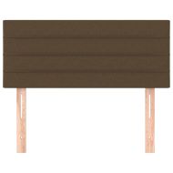 Горна табла за легло, тъмнокафява, 80x5x78/88 см, плат