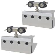 Плъзгаща врата, алуминий и стъкло, 178 см, сребриста