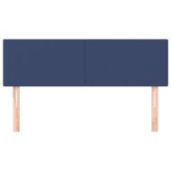 Табла за легло, синя, 144x5x78/88 см, плат