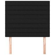 Табла за легло, черна, 90x5x118/128 см, плат