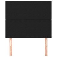 Табла за легло, черна, 80x5x118/128 см, плат