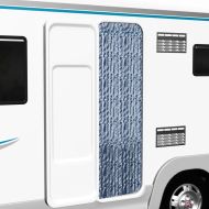 Завеса против насекоми, синьо и бяло, 118x220 см, шенил