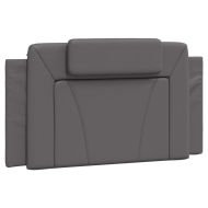 Рамка за легло Viana без матрак, сива, 100x200 см, изкуствена кожа